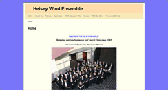 Desktop Screenshot of heiseywindensemble.org