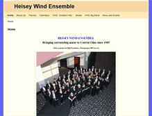 Tablet Screenshot of heiseywindensemble.org